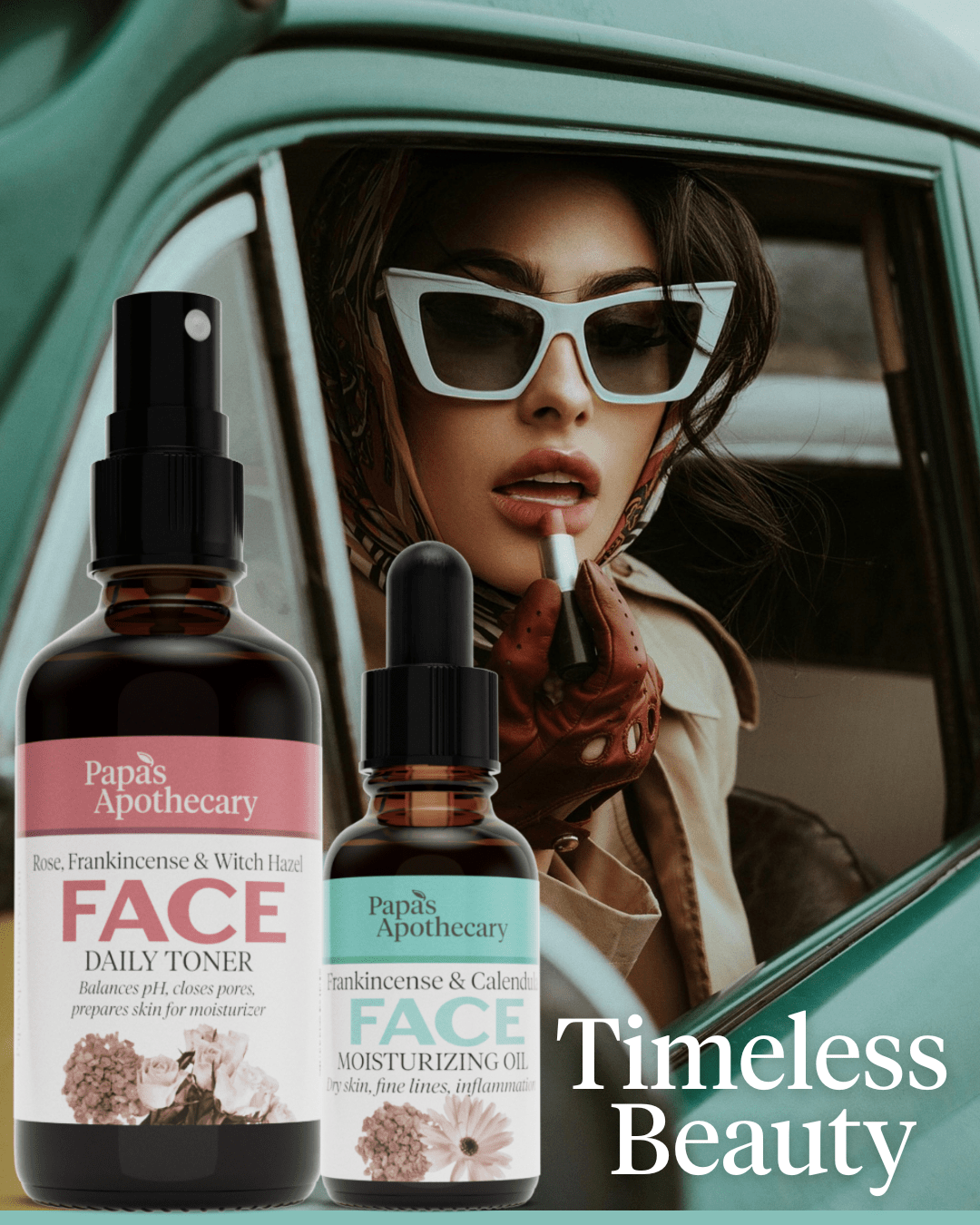 Timeless Beauty Bundle - Natural Botanical Skincare - Papa's Apothecary