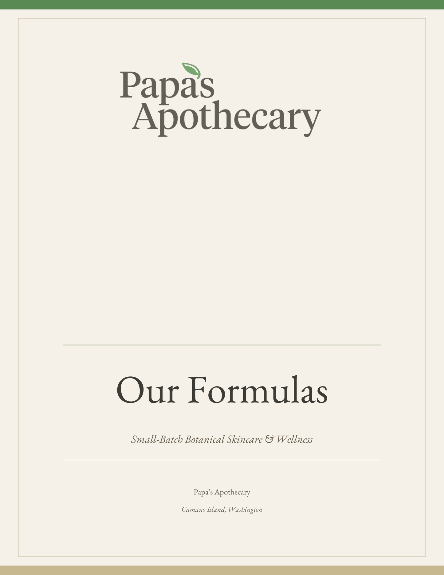 Our Formulas: The Papa's Apothecary Formulary (Digital Download)