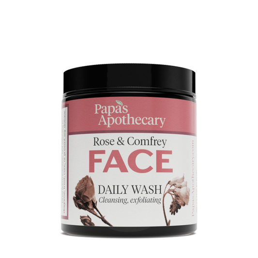 Rose & Comfrey Face Wash - best to mix with honey and use daily.