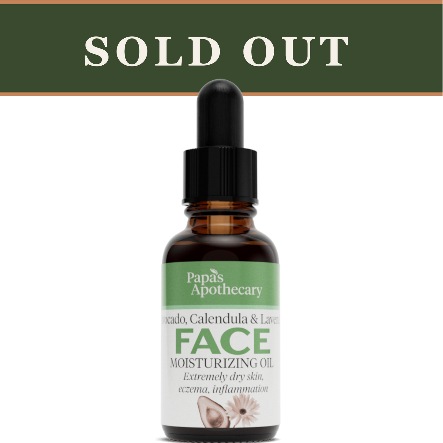 Face Oil - Avocado, Calendula, & Lavender