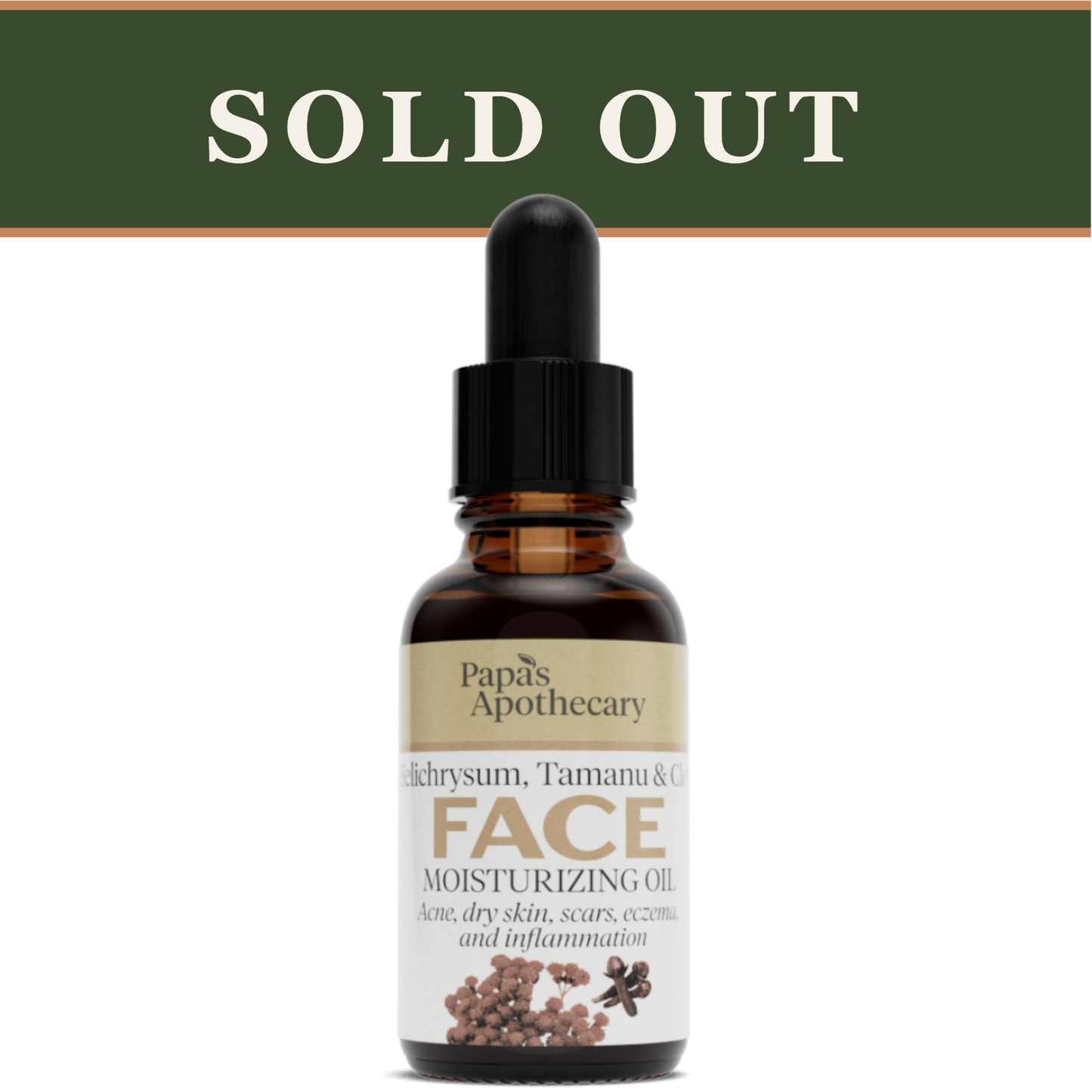 Face Oil - Helichrysum, Tamanu, & Clove