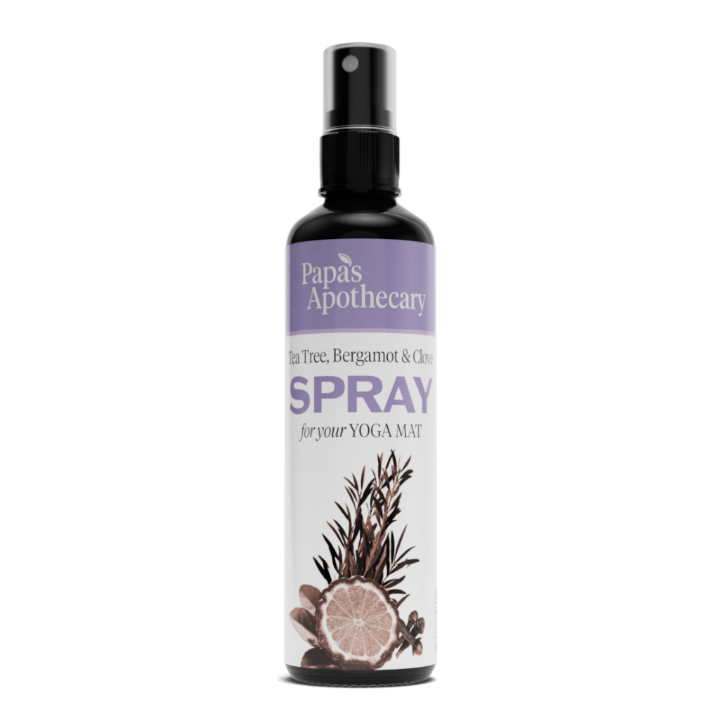 Yoga mat spray - bergamot, tea tree, & Clove antibacterial / antimicrobial yoga mat spray