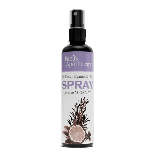 Yoga mat spray - bergamot, tea tree, & Clove antibacterial / antimicrobial yoga mat spray